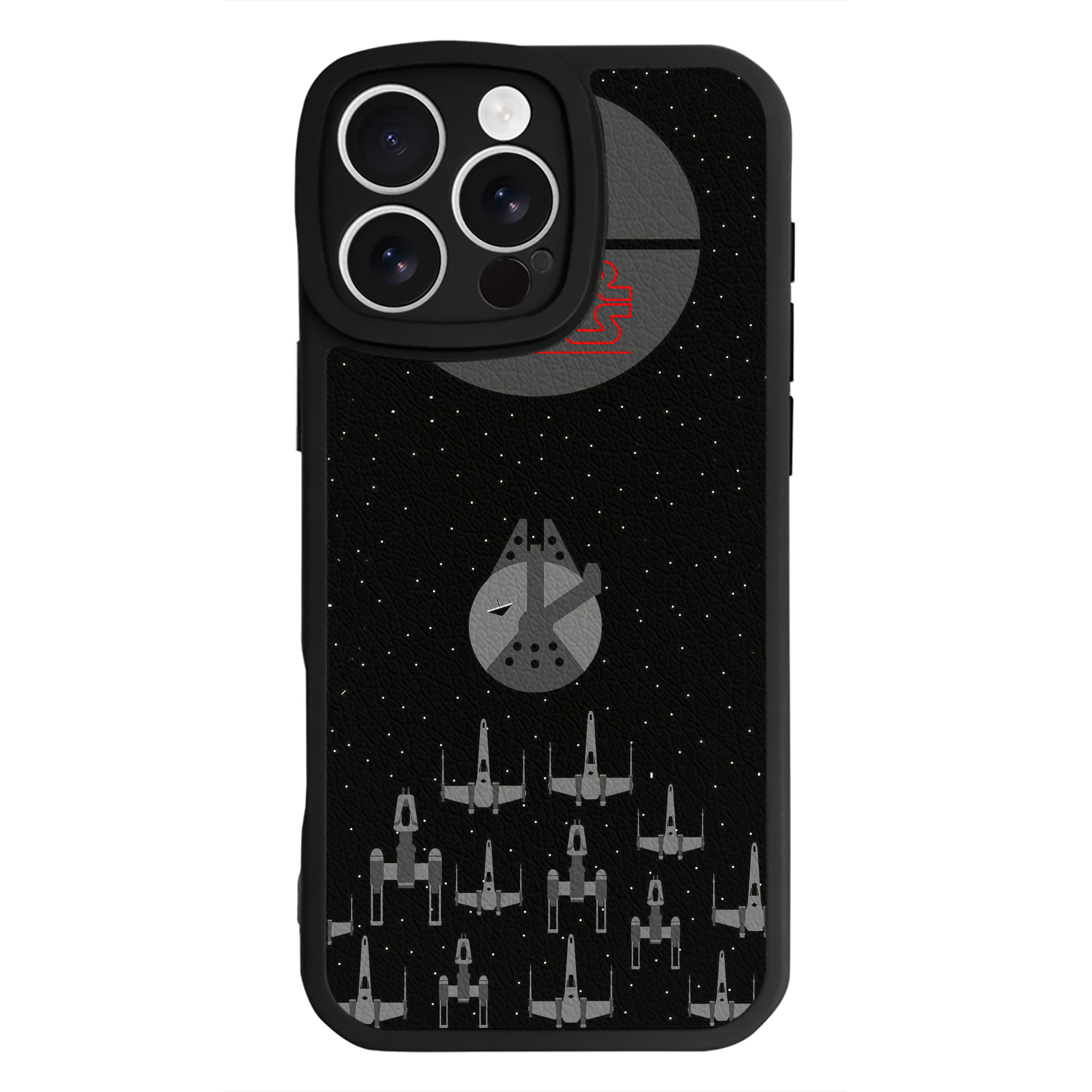 （画像用） スター・ウォーズ Star Wars 【iPhone 16シリーズ対応】シリコンスマホケース（レザー調） 材質：シリコン